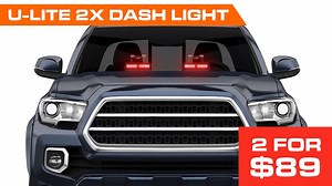 Our U-Lite 2X Dash Lights are bright, day or night! Right now, pick up two for only $89! Give one to a friend, or keep them both for yourself and put one in the front and one in the back of your car. Shop now: https://www.ultrabrightlightz.com/ubl-u-lite-2x-dash-light/ | Ultra Bright Lightz