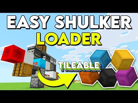 Easy Tileable Shulker Box Loader - Compact and Easy Build Tutorial in 1.21 Minecraft Bedrock