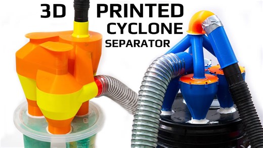 Step-by-Step 3D Printed Cyclone Dust Separator