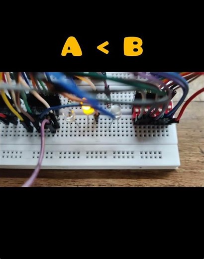 8-Bit Digital Comparator (Using two 74HC85N ICs)