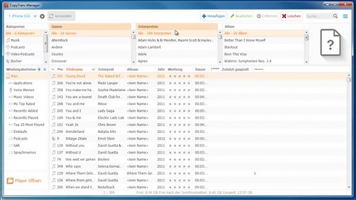 Video-Anleitungen zu CopyTrans Manager