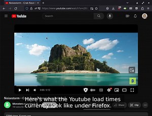 Youtube has started to artificially slow down video load times if you use Firefox. Spoofing Chrome magically makes this problem go away.