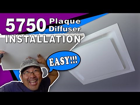 Lay-In 5750 Ceiling Diffuser Installation