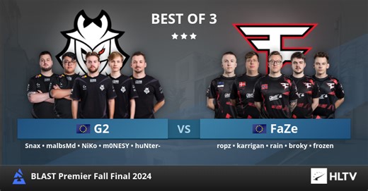 G2 vs FaZe at BLAST Premier Fall Final 2024