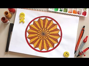 Creating Mind Blowing Geometric Patterns by Hand | Easy Geometric Drawing for Beginners | @learnart