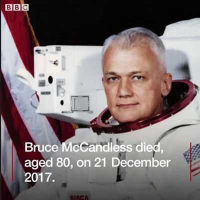446K views · 1K shares | NASA astronaut Bruce McCandless, the first person to fly freely in space, has died. bbc.in/2zkSPZ4 This is the jetpack flight that made history. | BBC News | Facebook