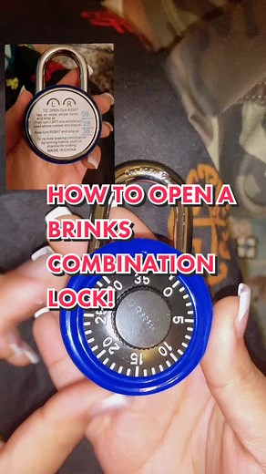 How to open a Brinks Combination Lock! Education purposes (school,safe,etc!) #walmartfinds #brinkslock#combintionlock#howto #fypシ #greenscreensticker