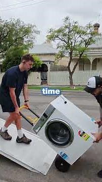 Move a Washing Machine By Yourself - So Easy!