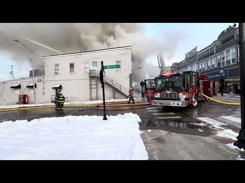 Structure fire former antique bar and Haitian store; Washington, Indiana, 1/9/25 4:45 p.m. ￼