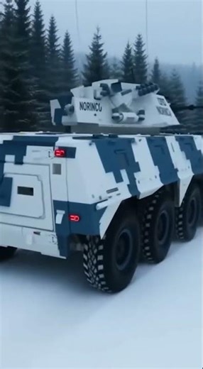 Arctic Ready Armored Vehicle Powers Through Deep Snow! ❄️🚙 #military #f16v #militaryaircraft