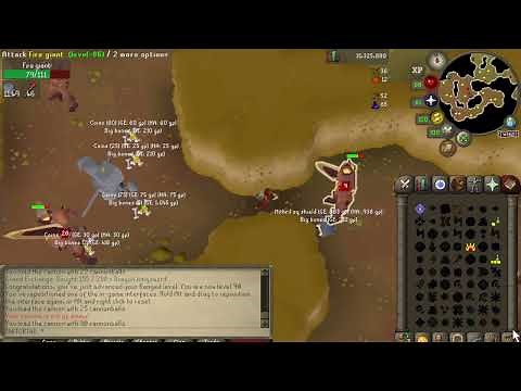 OSRS Fire Giant Slayer Task - Range/Cannon Safespot