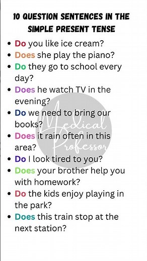 "Simple Present Tense Questions: Learn How to Form and Use Them Easily!"