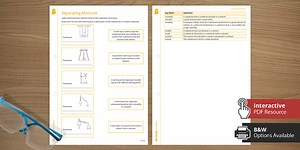 Separating Mixtures Activity - Match and Draw