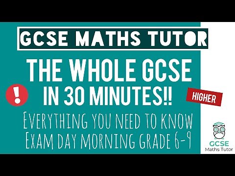 Everything You Need For a Grade 6-9 in Your GCSE Maths Exam in 30 Minutes! | Higher | 16th May 2024