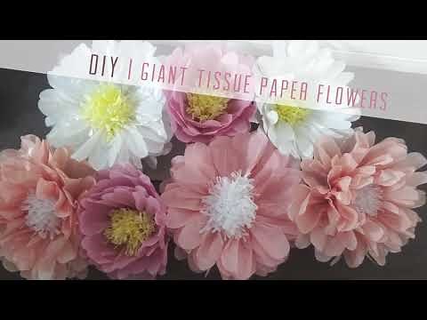 DIY | GIANT TISSUE PAPER FLOWERS