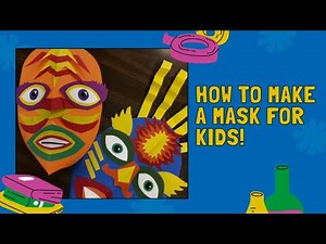 How to make a paper mask, for kids!