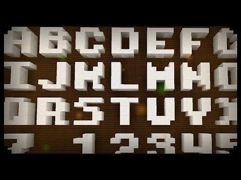 ✔ Minecraft: How to make 3x3 Letters and Numbers