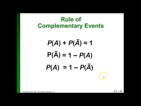 Probability: The Rule of Complementary Events