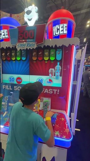 NEW GAME! Icee Slush Rush Jackpot at IAAPA 2024 #arcade #jackpot