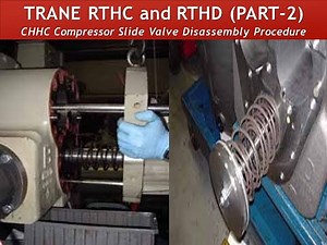 How To Replace Slide Valve in Trane Air Cooled Chillers RTHD & RTHC (CHHC Series Compressor)
