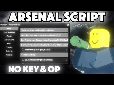 Roblox Arsenal Aimbot,AutoFarm,Esp,UnlockAll Script