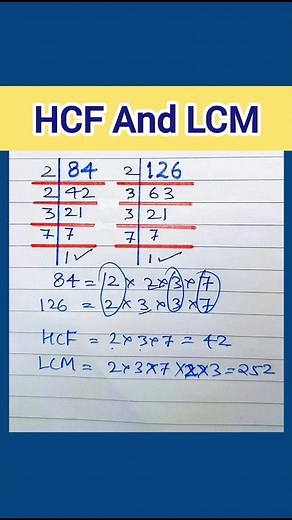 Find HCF & LCM | How to find LCM with HCF ? | HCF And LCM #shorts #youtubeshorts #maths #shortsvideo