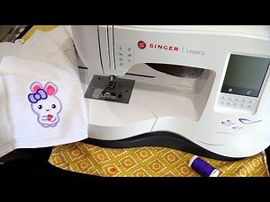 How to Embroider an Appliqué in an Embroidery Machine ft. Singer Legacy SE-300 & A Free JuJu Design!