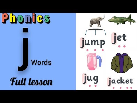 j words. Jolly phonics 'j' sound Blending words. Phonics j. #j sound phonics.