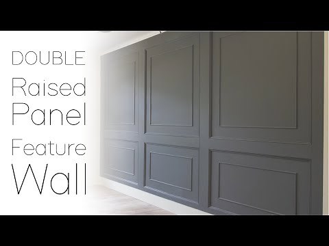 DOUBLE Raised Panel Feature Wall