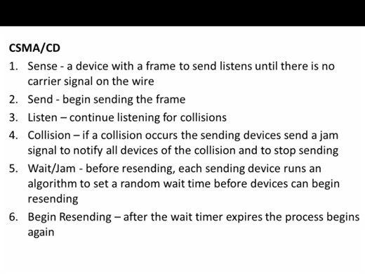 CCNA Ch7 - What is CSMA/CD | Online Cisco Networking Academy