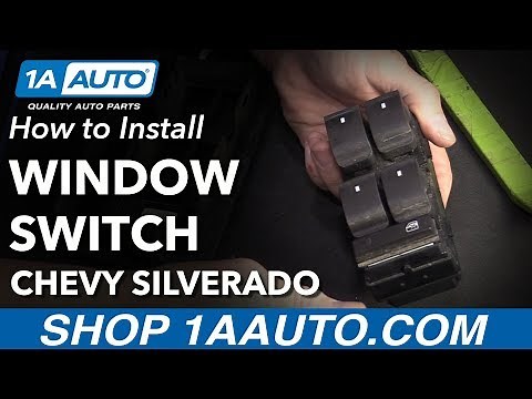 How to Replace Master Power Window Switch 07-13 Chevy Silverado 1500