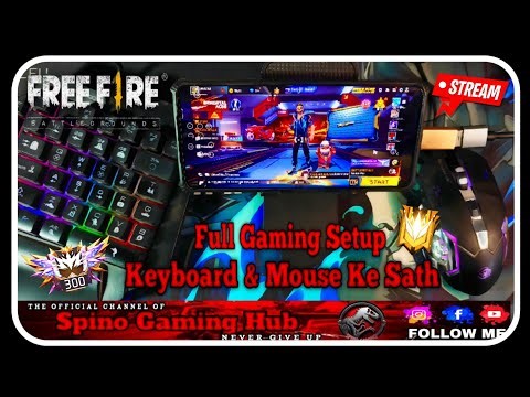 🔥 Best Keyboard & Mouse FF Mobile gaming setup 📲🖱️⌨️| Spinogaminghub #shortslive #freefire #viral