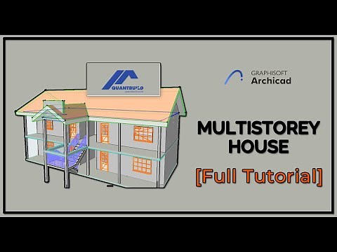 Multistory House Modelling - Full ArchiCAD 24 Tutorial
