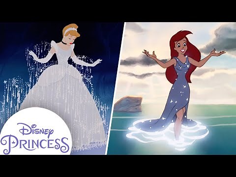 The BEST Princess Outfits and Transformations | Ariel, Belle, Cinderella & More | Disney Princess