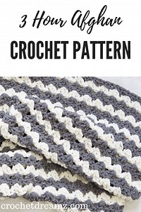 Free Crochet Blanket Pattern, 3 Hour Afghan