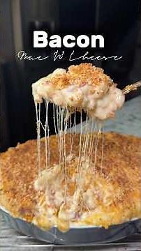 Bacon Mac N’ Cheese!!! #cousinz #macandcheese #pasta #cooking #cookingchannel #easyrecipe #bacon