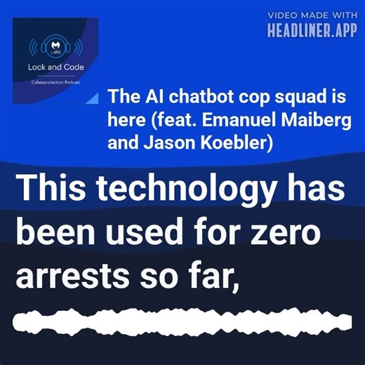 1.9K views · 15 reactions | ️ On this latest episode of Lock and Code, host David Ruiz speaks with 404 Media journalists and co-founders Emanuel Maiberg and Jason Koebler about Overwatch. Overwatch is a program used by police departments across the US, creating "AI personas" to allegedly help with the identification, investigation, and arrest of criminal suspects. Listen to the episode here ✨ : https://mwb.link/3RSHHxg | Malwarebytes | Facebook