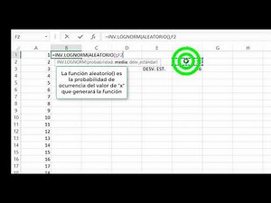 Generación de números aleatorios con distribución Log-normal con Excel