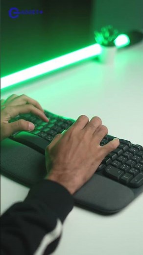 logitech Wave Keys Wireless Ergonomic Keyboard with Cushioned Palm Rest