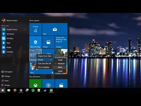 How to change the color of tiles in windows 10