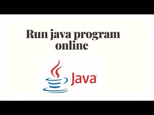 How to compile and run java code online|run java program online |