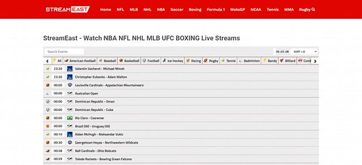 StreamEast Live: Watch NFL, MMA, NBA for Free - Daily Contributor