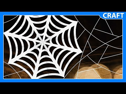 DIY Paper Spider Web | Easy Halloween Decorations