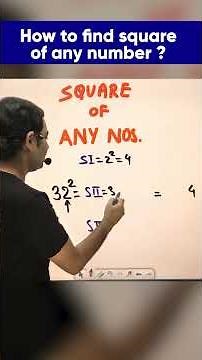 Calculate Squares Fast!🔥| How to Find Square of Any Number | Rajiv Sir