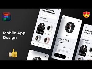Mobile App Smart Watch Figma Design Tutorial | Mobile App Design UI UX with Prototype