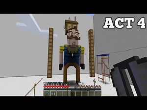 HELLO NEIGHBOR MINECRAFT ACT 4 GAMEPLAY WALKTHROUGH