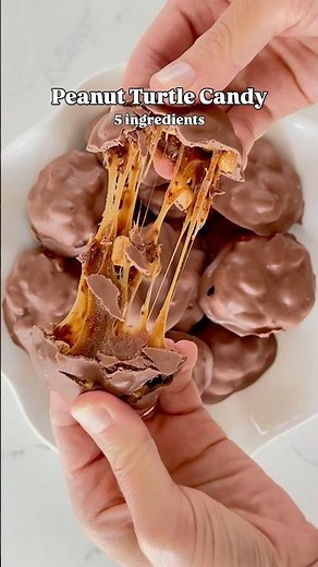5 Ingredient Peanut Turtle Candy
