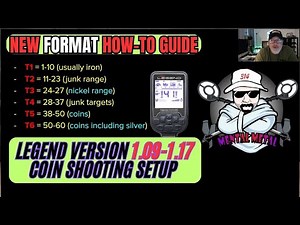 Nokta Legend version 1.09 - 1.17 Coin Setup - New How-To Guide #update