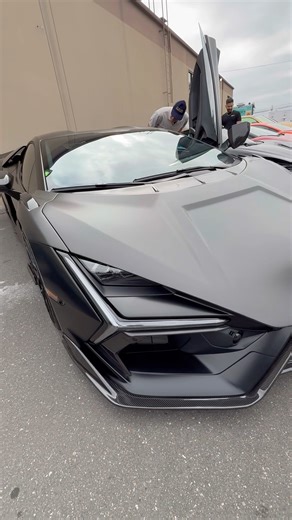 Blacked Out New Lamborghini Revuelto V12 Supercar! #cars #automobile #cartok #luxurycar #lambo #fast