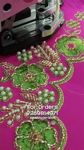 Beautiful Embroidery Showing on Machine | Satisfying Work